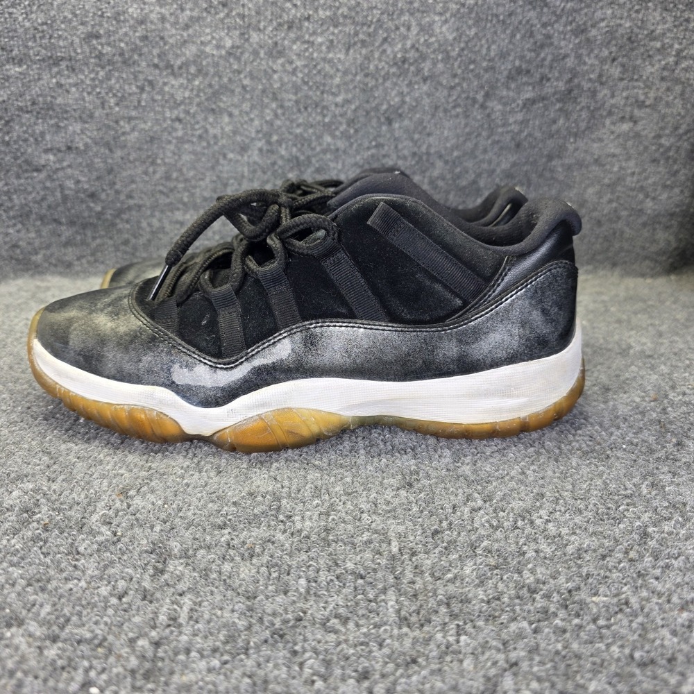 Jordan Air 11 Retro Low Barons Black White Silver Men 2017 528895-010 Size 9.5